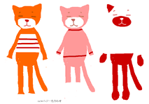 配色を考えたイラスト